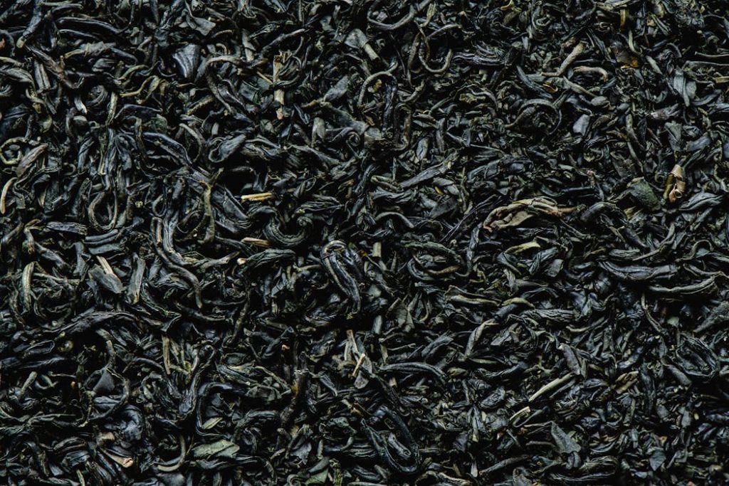 Close-Up Shot of Dried Tea Leaves